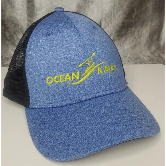 Ocean Kayak Accessories Ocean Kayak Black Mesh Back Snapback Neon